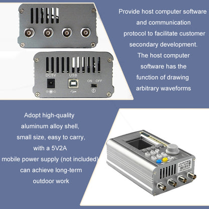 JUNTEK Programmable Dual-Channel DDS Function Arbitrary Waveform Signal Generator, Frequency: 50MHz(US Plug) - Other Tester Tool by buy2fix | Online Shopping UK | buy2fix