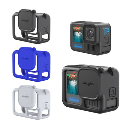 For GoPro HERO13 Black AMagisn Silicone Case Protective Cover(Black) - Silicone Cases by aMagisn | Online Shopping UK | buy2fix