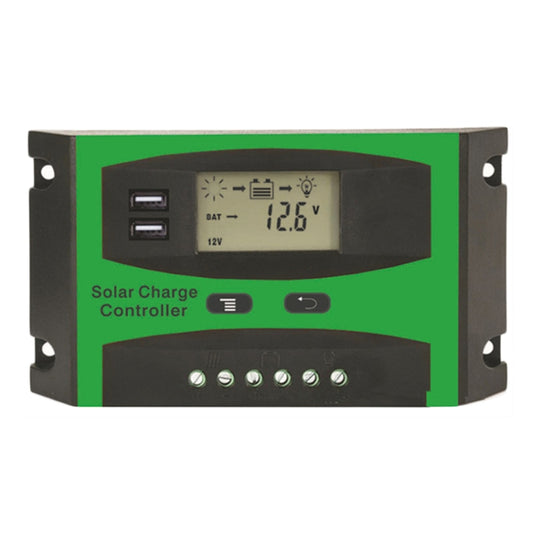 20A 12V/24V Solar Charge And Discharge Controller Dual USB Port LCD Solar Cells Panel Charge Regulator - Others by buy2fix | Online Shopping UK | buy2fix