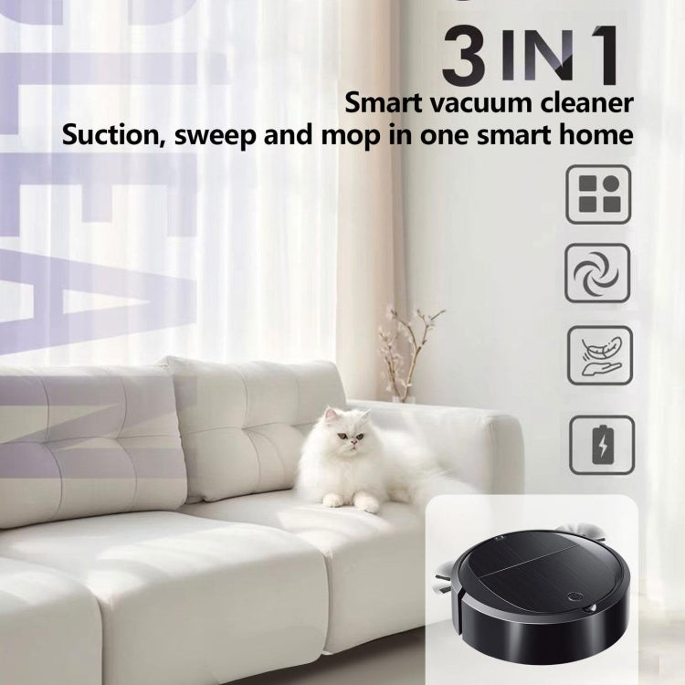 Intelligent Sweeper Robot Home Automatic 3 In 1 Integrated Cleaning Machine Vacuum Cleaner, Style: Battery Black - Robot Vacuum Cleaner by buy2fix | Online Shopping UK | buy2fix