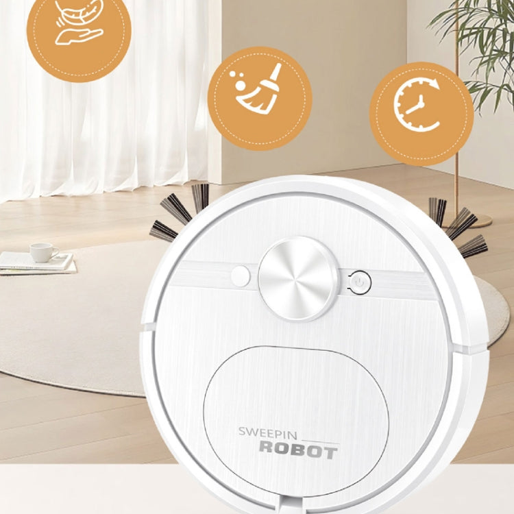 Automatic Smart Sweeping Robot Rechargeable Home 3 In 1 Floor Cleaner(White) - Robot Vacuum Cleaner by buy2fix | Online Shopping UK | buy2fix