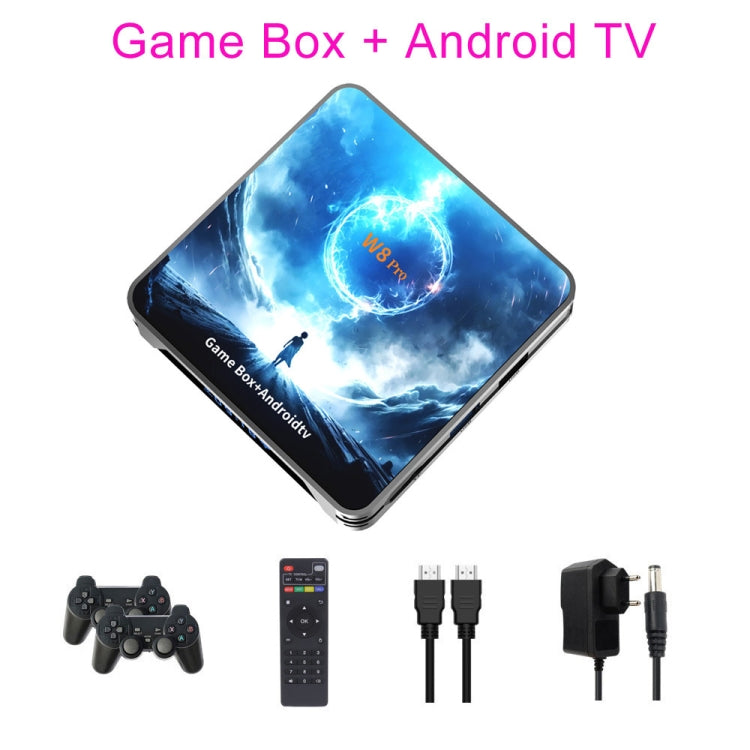 W8PRO 64G Dual System HD Wireless Joystick Retro Gaming Console With 36000+ Games EU Plug - Pocket Console by buy2fix | Online Shopping UK | buy2fix