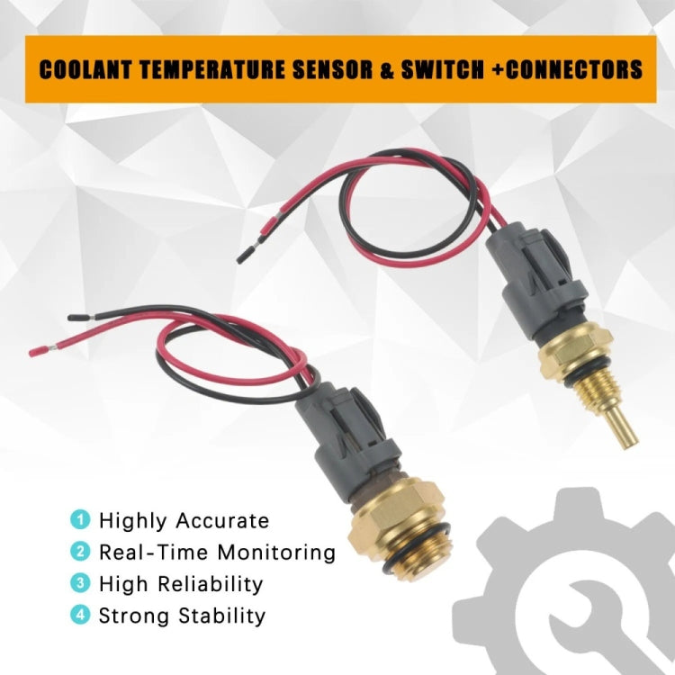 For Honda Civic Radiator Coolant Fan Switch Temperature Sensor Plus Wiring Harness(1set) - Automobiles Sensors by buy2fix | Online Shopping UK | buy2fix