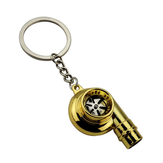 Car Tuning Accessories Turbo Keychain Decorative Pendant, Style: Large Gold - Key Rings by buy2fix | Online Shopping UK | buy2fix