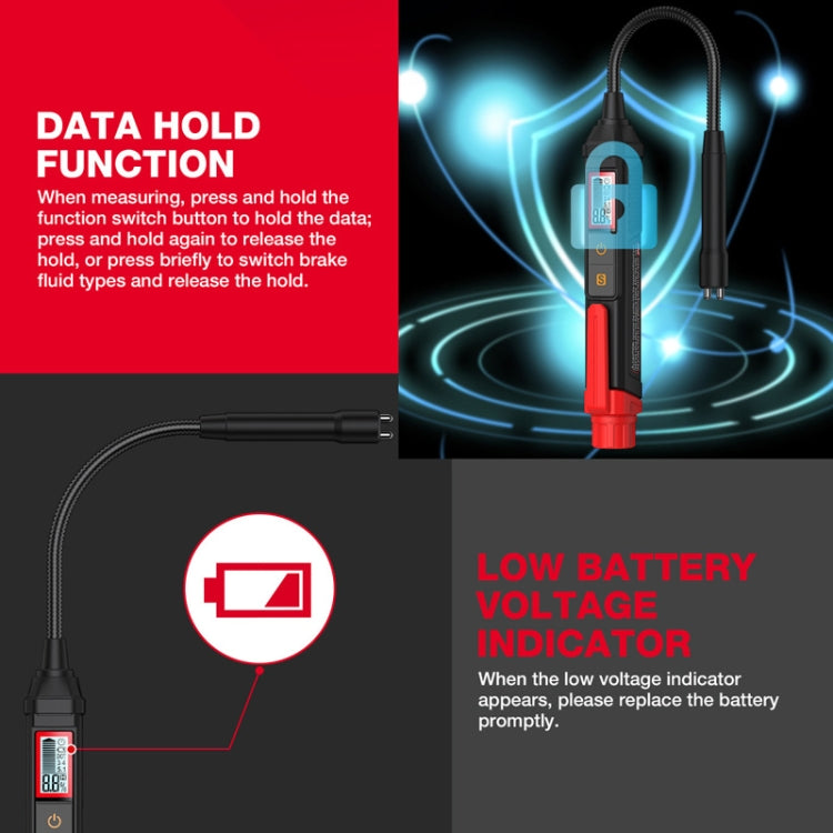 HABOTEST HT663L Motorcycle Vehicle Brake Fluid Moisture Detection Pen - Electronic Test by HABOTEST | Online Shopping UK | buy2fix