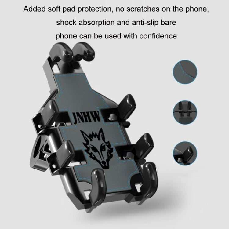 JNHW Motorcycle Bicycle Eight Claw Mobile Phone Navigation Shockproof Bracket, Style: For Rearview Mirror - Holder by JNHW | Online Shopping UK | buy2fix