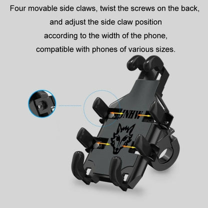 JNHW Motorcycle Bicycle Eight Claw Mobile Phone Navigation Shockproof Bracket, Style: For Handlebar - Holder by JNHW | Online Shopping UK | buy2fix