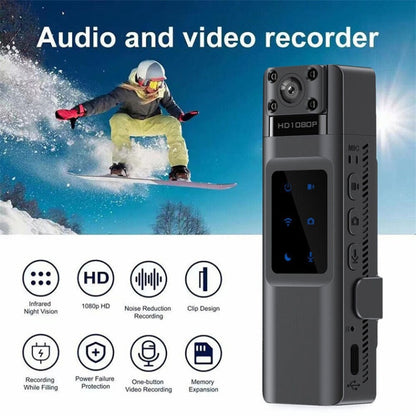 WIFI HD Night Vision Chest-Worn Work Recorder Cycling Camera, Model: L13+16G TF Card - Video Cameras by buy2fix | Online Shopping UK | buy2fix