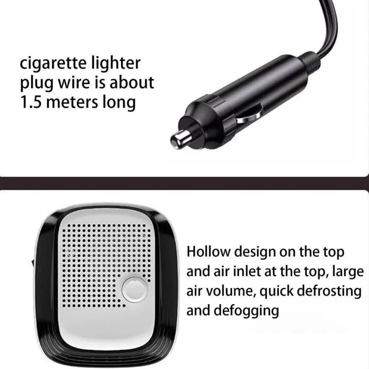 12V Fast Heating Car Heater Glass Defogger(Black White) - Heating & Fans by buy2fix | Online Shopping UK | buy2fix