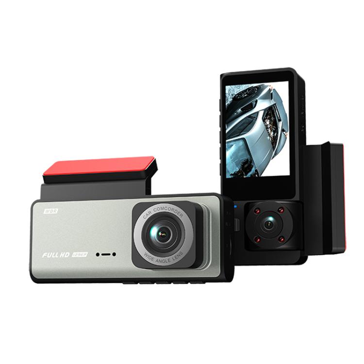 G71 HD 1080P Three-Lens 2.0-Inch Infrared Night Vision Driving Recorder, Spec: WIFI Connection - Car DVRs by buy2fix | Online Shopping UK | buy2fix