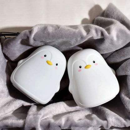 Penguin Silicone Pat Night Light Children Bedside Atmosphere Lamp(White) - Night Lights by buy2fix | Online Shopping UK | buy2fix