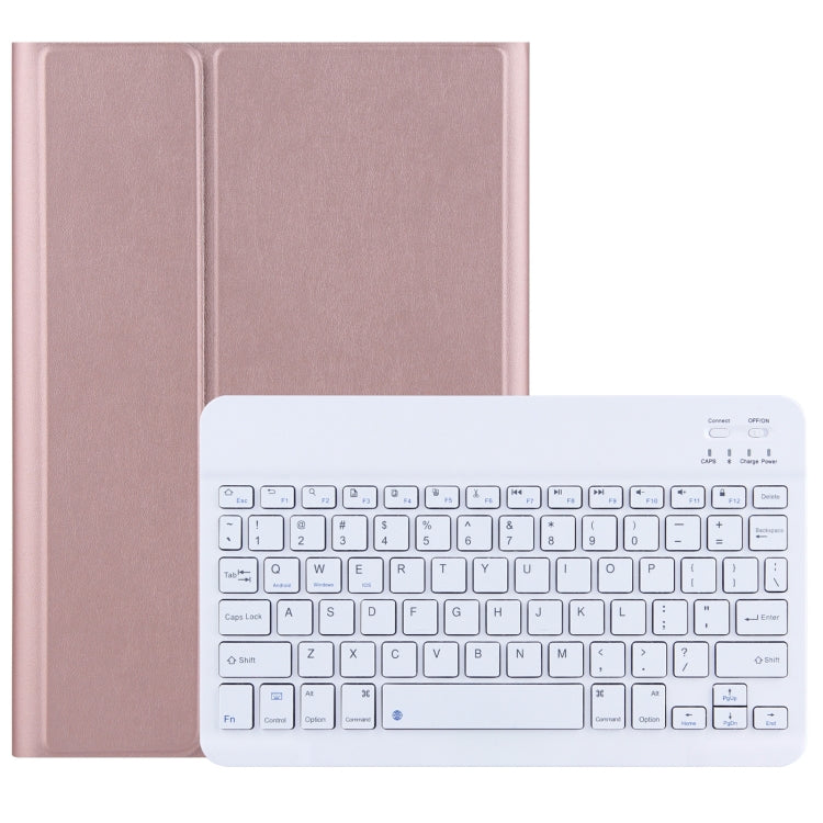 DY-E10 2 in 1 Removable Bluetooth Keyboard + Protective Leather Tablet Case with Holder for Lenovo Tab E10(Rose Gold) - Lenovo Keyboard by buy2fix | Online Shopping UK | buy2fix