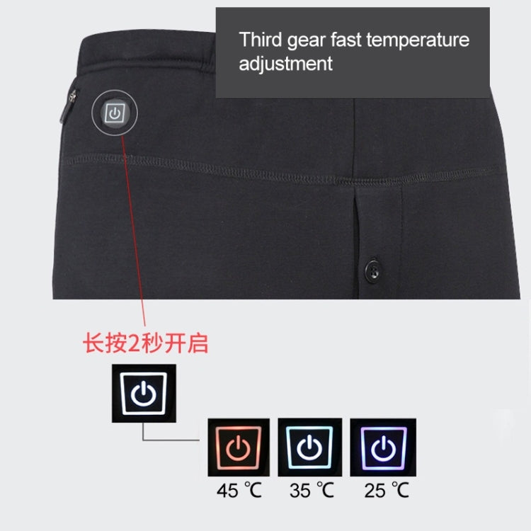 USB Secure Smart Thermostat Hair Hot Pants for Men (Color:Black Size:XXL) - Pants by buy2fix | Online Shopping UK | buy2fix