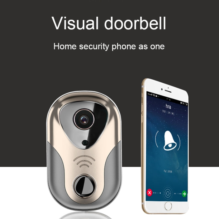 163Eye L1-NJ Smart Visual WIFI 1.3MP Network HD Intercom Doorbell , Support Micro SD Card  & Night Vision(Gold) - Security by buy2fix | Online Shopping UK | buy2fix