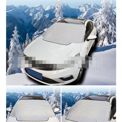 Automobile Front Windshield Cover Snow Cover Plus Cotton Car Windshield Sun Shade Winter Car Snow Shield Cover, Random Color Delivery - PE Material by buy2fix | Online Shopping UK | buy2fix