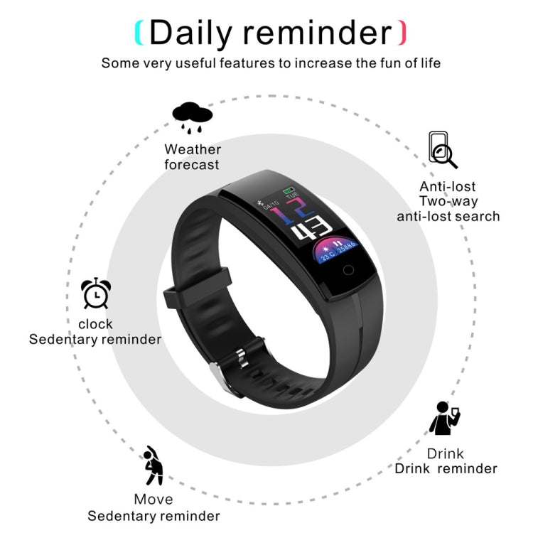 QS100 0.96 inches TFT Color Screen Smart Bracelet IP67 Waterproof, Support Call Reminder /Heart Rate Monitoring /Sleep Monitoring /Sedentary Reminder /Blood Pressure Monitoring (Coffee) - Smart Wear by buy2fix | Online Shopping UK | buy2fix