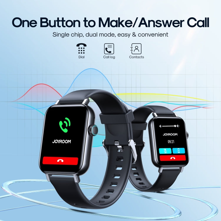 JOYROOM Fit-Life Series JR-FT5 1.83 inch Bluetooth Waterproof Smart Watch, Support Call / Heart Rate Monitoring (Black) - Smart Wear by JOYROOM | Online Shopping UK | buy2fix