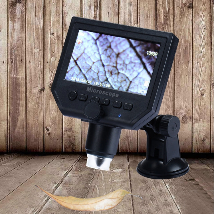 G600 600X 3.6MP 4.3 inch HD LCD Display USB Charging Portable Digital Microscope with LED Light, Support Micro SD Card(64GB Max), US Plug, AC 100-240V - Digital Microscope by buy2fix | Online Shopping UK | buy2fix