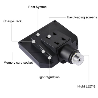 G600 600X 3.6MP 4.3 inch HD LCD Display USB Charging Portable Digital Microscope with LED Light, Support Micro SD Card(64GB Max), US Plug, AC 100-240V - Digital Microscope by buy2fix | Online Shopping UK | buy2fix