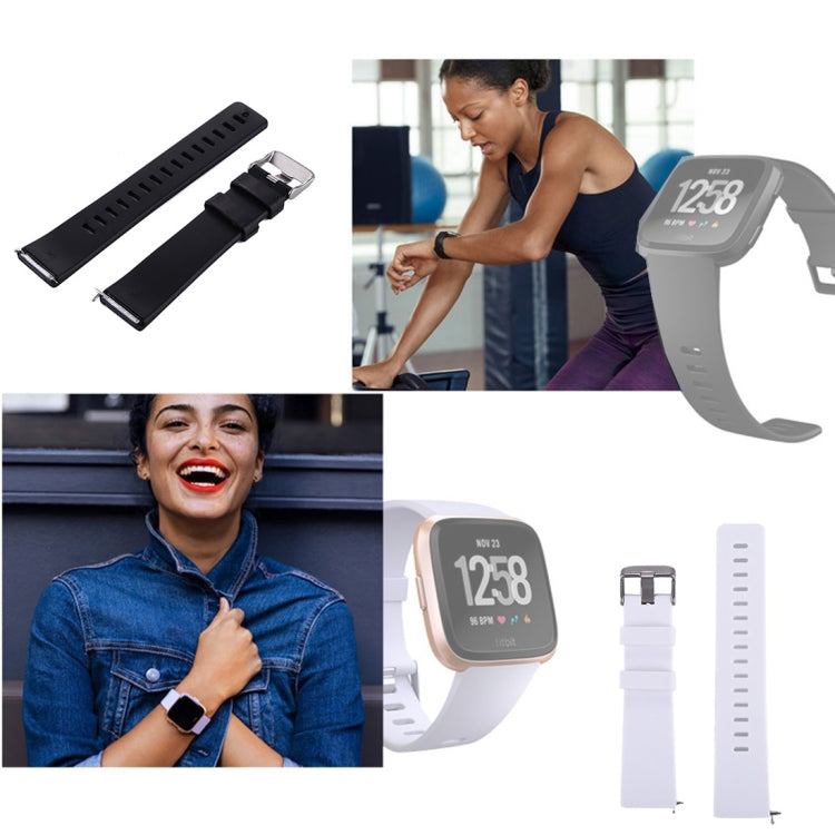 For Fitbit Versa / Versa 2 Simple Fashion Silicone Watch Band(Violet) - Watch Bands by buy2fix | Online Shopping UK | buy2fix