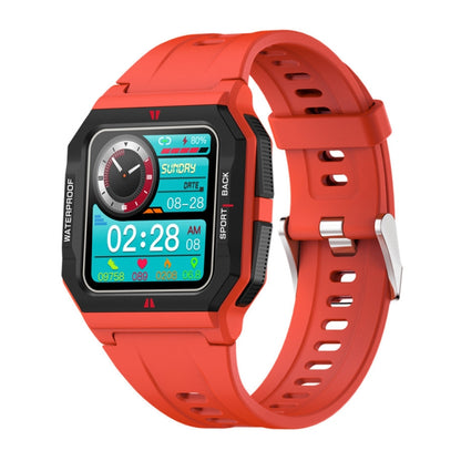 Lokmat FT10 1.3 inch IPS Touch Screen Waterproof Smart Watch, Support Music Play / Heart Rate / Blood Pressure Monitor(Red) - Smart Watches by Lokmat | Online Shopping UK | buy2fix