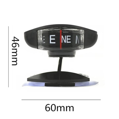 LC35 Vehicle Compass Car Ornament with Suction Cup & Sticker - Clocks & Car Meters by buy2fix | Online Shopping UK | buy2fix