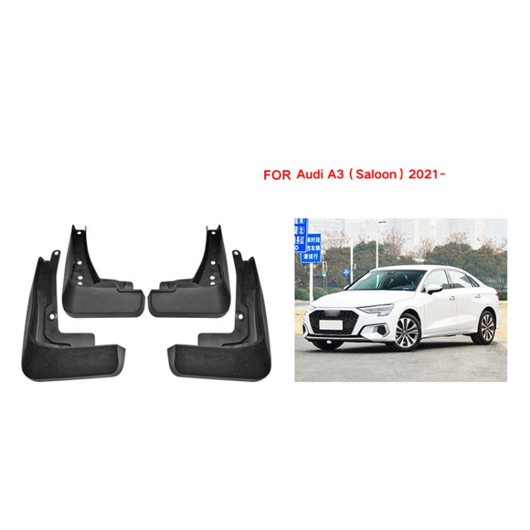 For Audi A3 Sedan 2021 4pcs/Set Car Auto Soft Plastic Splash Flaps Fender Guard - Mudguards by buy2fix | Online Shopping UK | buy2fix