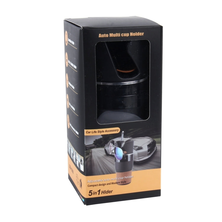 SB-1088 5 in 1 Auto Multi-functional Cup Holder Smartphone Drink Sunglasses Card Coin Small Accessories Holder - Car Drink Holders by buy2fix | Online Shopping UK | buy2fix