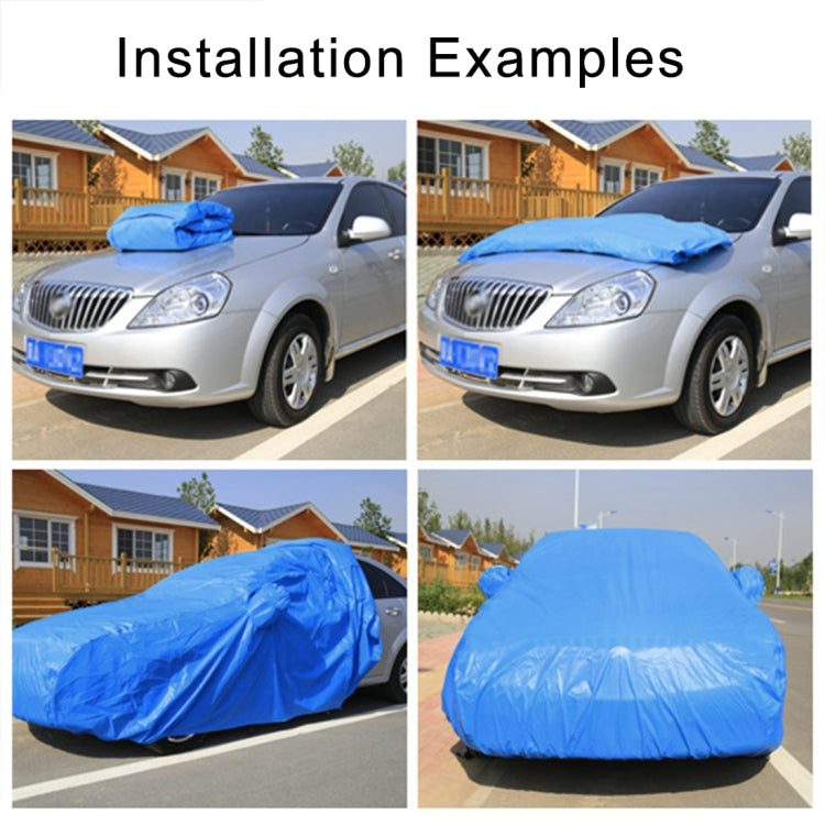 Anti-Dust Anti-UV Heat-insulating Elastic Force Cotton Car Cover for Hatchback Car, Size: 3.9m~4.19m(Black) - PE Material by buy2fix | Online Shopping UK | buy2fix