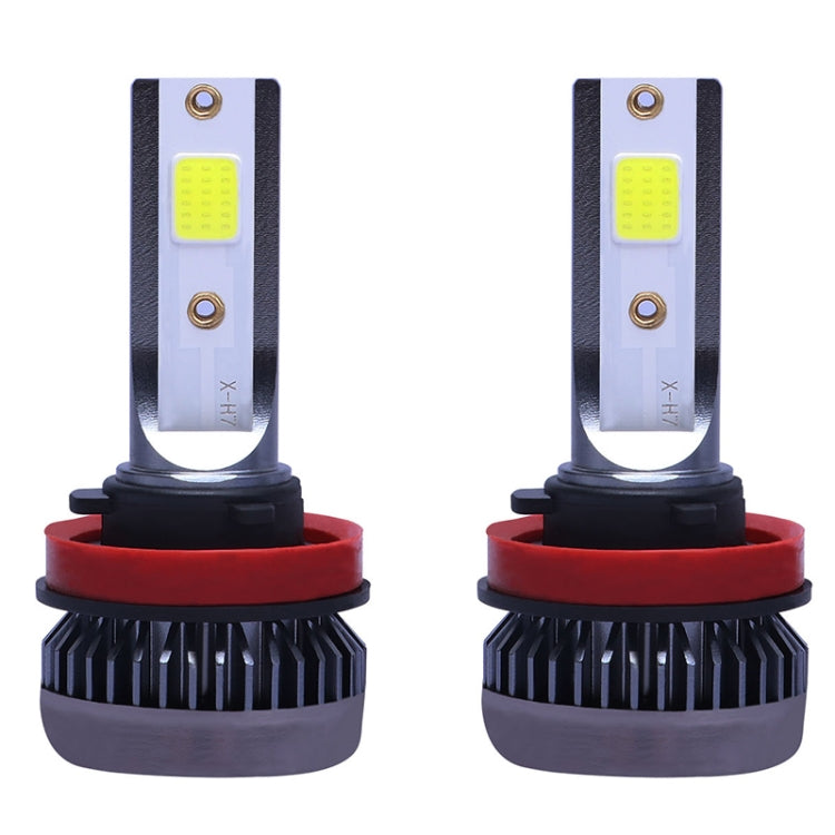 2 PCS H11 DC9-36V / 36W / 3000K / 6000LM IP68 Car / Motorcycle Mini COB LED Headlight Lamps / Fog Light(Gold Light) - LED Headlamps by buy2fix | Online Shopping UK | buy2fix