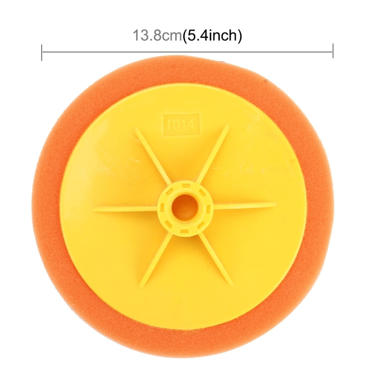 Polishing Disc Auto Polishing Machine Dedicated Sponge Wheel Wax Polishing Sponge Decontamination Sponge,Screw Hole Diameter:14mm - In Car by buy2fix | Online Shopping UK | buy2fix