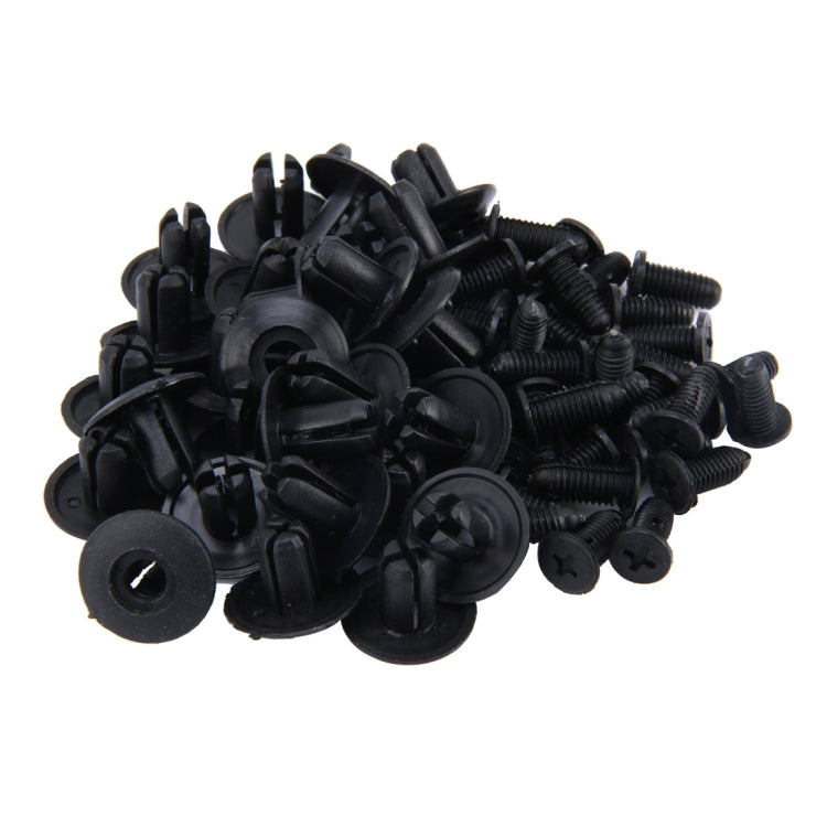 100 PCS Hole Plastic Rivets Fastener Push Clips - In Car by buy2fix | Online Shopping UK | buy2fix