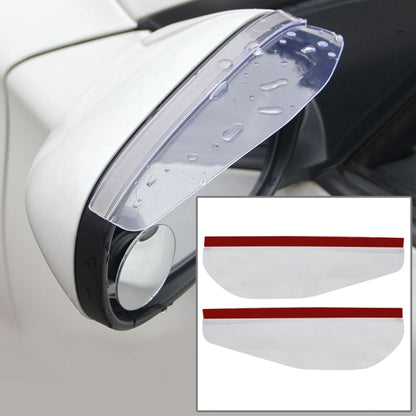 1 Pair Car Rearview Mirror Rain Blades Car Back Mirror Eyebrow Rain Cover Car Rearview Mirror Eyebrow Covers Flexible Protection Rainproof Decoration Accessories(Transparent) - Convex Mirror & Accessories by buy2fix | Online Shopping UK | buy2fix