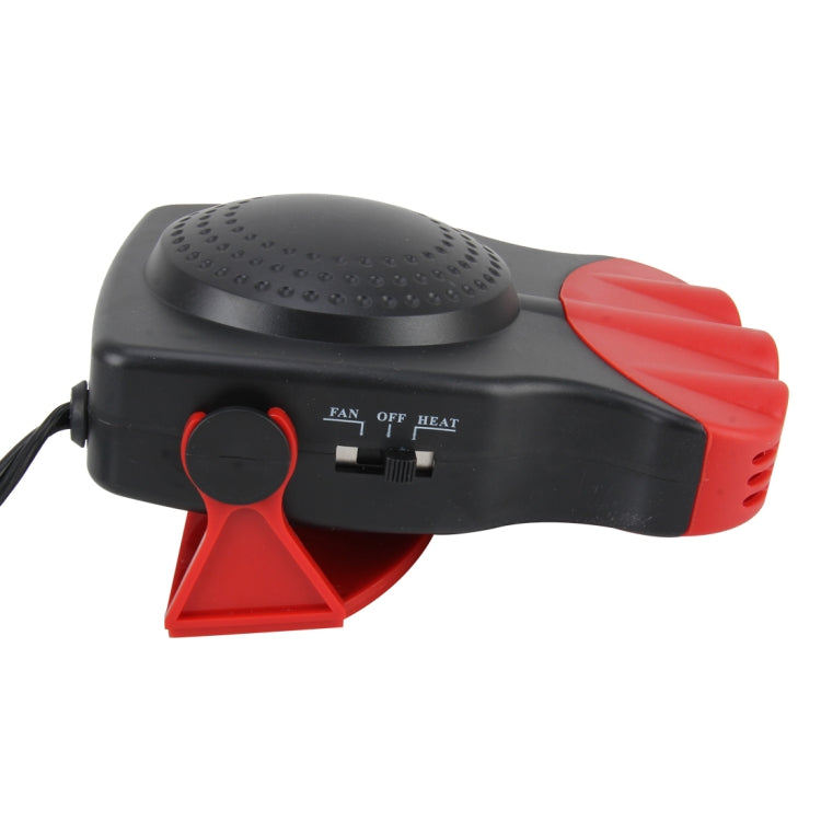 DC 12V 150W Cold and Warm Dual Use Three Outlet Car Auto Electronic Heater Fan Windshield Defroster Demister(Red) - Heating & Fans by buy2fix | Online Shopping UK | buy2fix