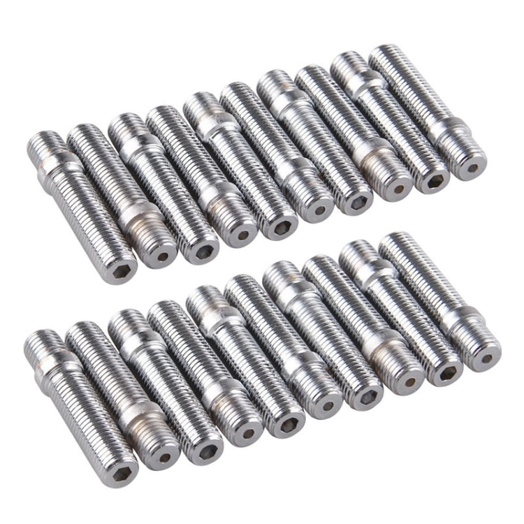20 PCS 5cm Universal Car Modification Extended Wheels Stud Conversion M14x1.5 to M12x1.5 Screw Adapter LN032 LN033 LN044 - In Car by buy2fix | Online Shopping UK | buy2fix