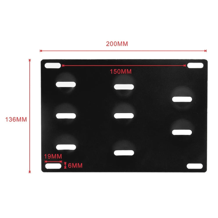 Car Front Bumper Tow Hook License Plate Mounting Bracket Holder for BMW F Series - License Plate Covers & Frames by buy2fix | Online Shopping UK | buy2fix