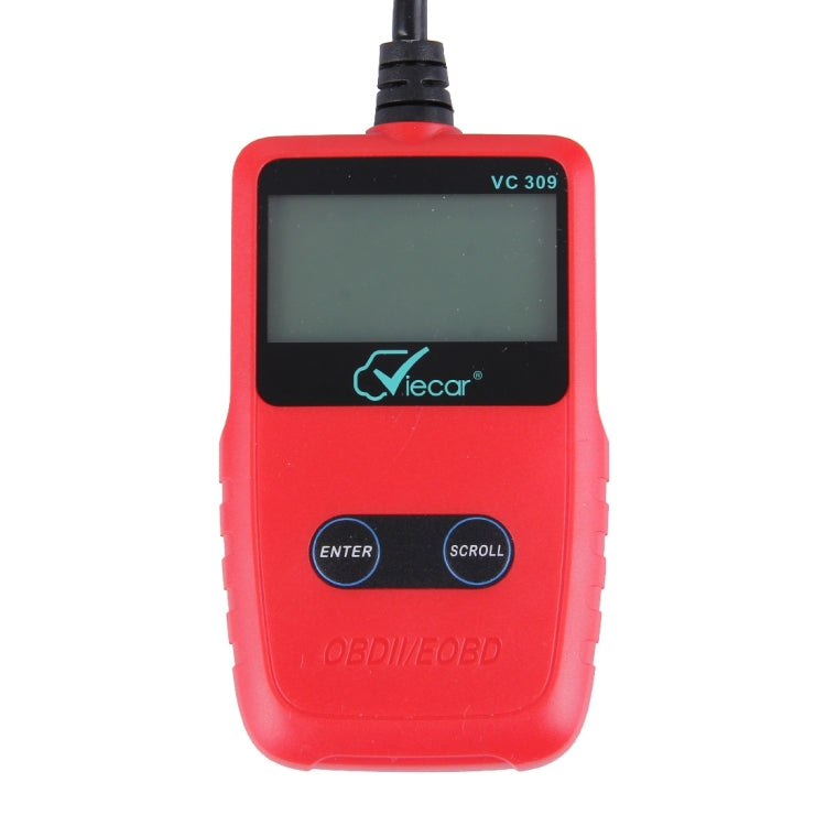 Viecar CV309 OBDII EOBD Car Diagnostic Tool Code Scanner Fault Reader(Red) - Code Readers & Scan Tools by Viecar | Online Shopping UK | buy2fix