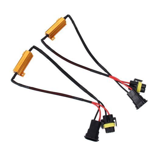 2 PCS H11 50W 6 Ohms Load Resistor Car Canbus Error Canceller Decoder Cable - Headlight Ballast by buy2fix | Online Shopping UK | buy2fix