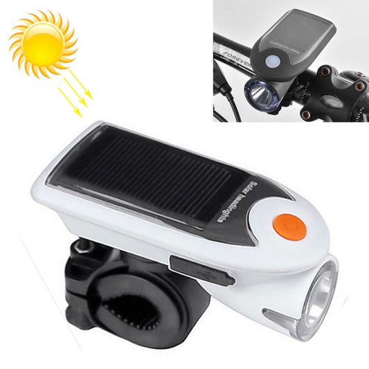 3W 240LM USB Solar Energy Motorcycle / Bicycle Front Light (White) - Headlights by buy2fix | Online Shopping UK | buy2fix