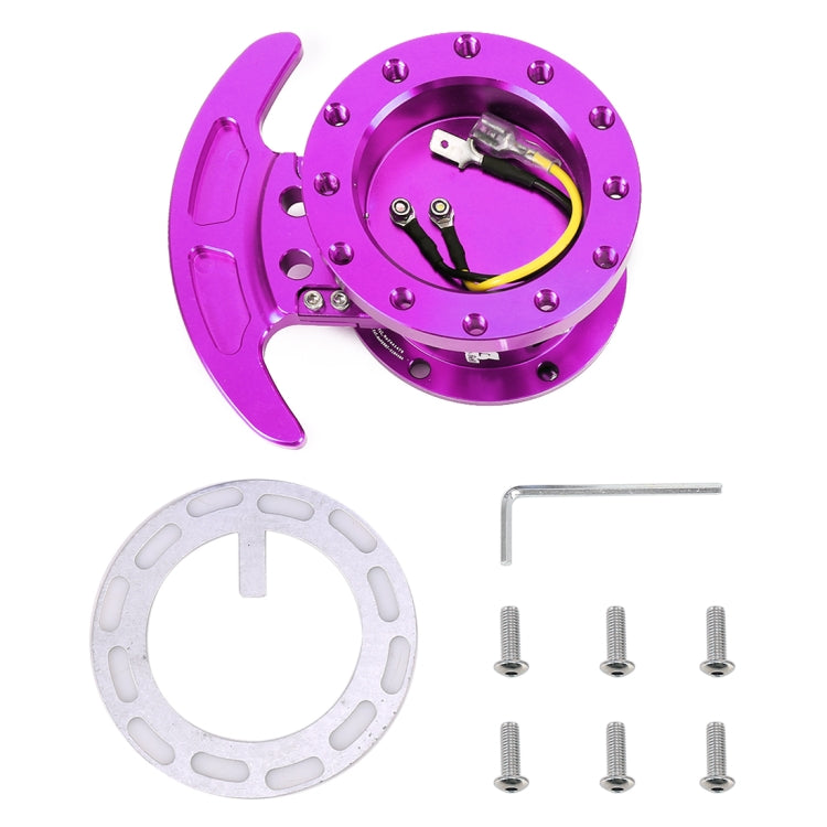 Car Tilt Racing Steering Wheel Quick Release Hub Kit Adapter Body Removable Snap Off Boss Kit(Purple) - In Car by buy2fix | Online Shopping UK | buy2fix