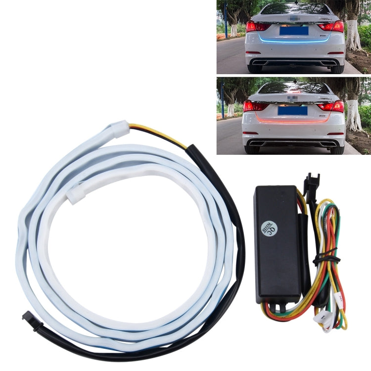 1.2m Car Auto Waterproof Universal Four Color Rear Flowing Light Tail Box Lights with Tail Light Controller, Ice Blue Light Driving Light, White Light Reversing Light, Red Light Brake Light, Yellow Light Turn Signal Light, LED Lamp Strip Tail Decoration - Brake Lights by buy2fix | Online Shopping UK | buy2fix