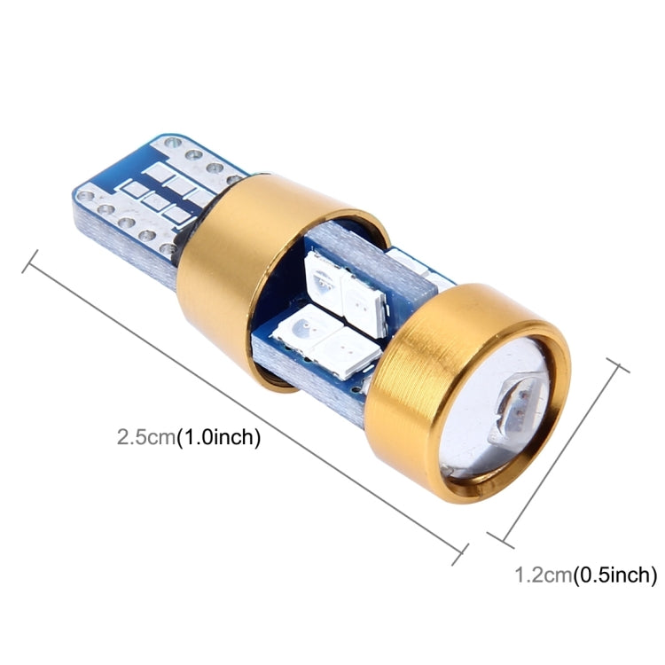 2 PCS T10 3W Error-Free Car Clearance Light with 19 SMD-3030 LED Lamp, DC 12V (Blue Light) - Clearance Lights by buy2fix | Online Shopping UK | buy2fix