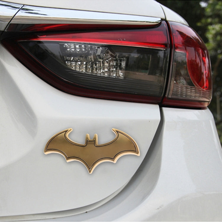 Bat Shape Shining Metal Car Free Sticker(Gold) - 3D Metal Sticker by buy2fix | Online Shopping UK | buy2fix