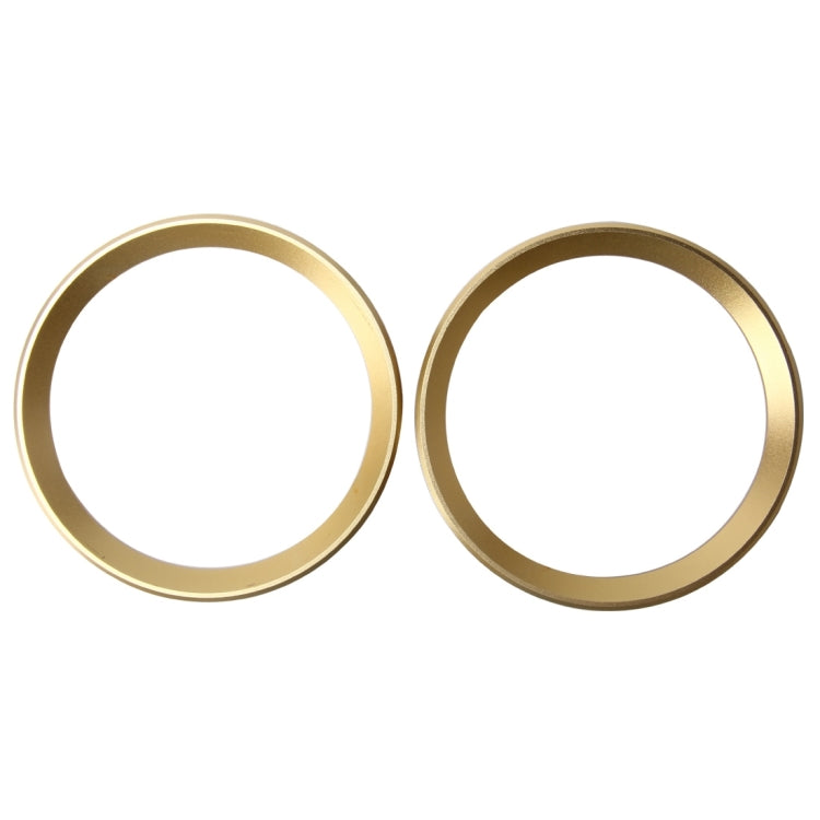 2 PCS Car Logo Decorative Circle Steering Wheel Decoration Ring Sticker Logo Car Styling Modification Car Front Logo Ring Decoration Rear Cover Trim Hood Emblem Rings for BMW 5 Series(Gold) - Decoration Rings by buy2fix | Online Shopping UK | buy2fix