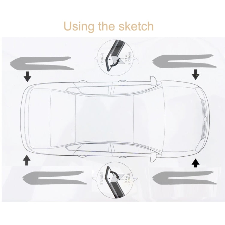 2 Pairs Universal Car Body Rear Bumper Protector Trim Cover Protective Strip Car Body Protective Strip Car Accessories Protective Stickers Car Protective Kit Car Body 4 Angle Protective Cover(Grey) - Anti Collision Sticker by buy2fix | Online Shopping UK | buy2fix