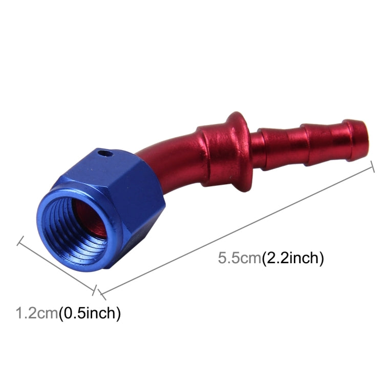Pipe Joints 45 Degree Swivel Oil Fuel Fitting Adaptor Oil Cooler Hose Fitting Aluminum Alloy AN4 Fitting Car Auto Accessories - In Car by buy2fix | Online Shopping UK | buy2fix
