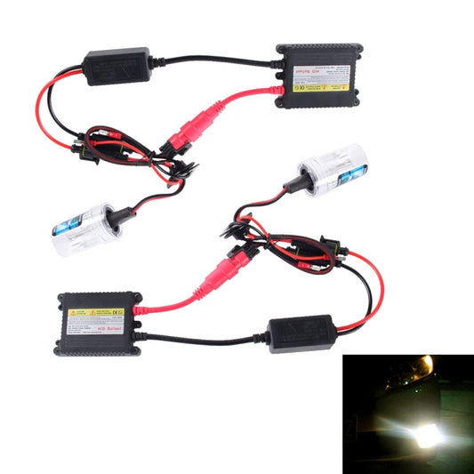 2PCS 35W HB4/9006 2800 LM Slim HID Xenon Light with 2 Alloy HID Ballast, High Intensity Discharge Lamp, Color Temperature: 8000K - Xenon Lights by buy2fix | Online Shopping UK | buy2fix