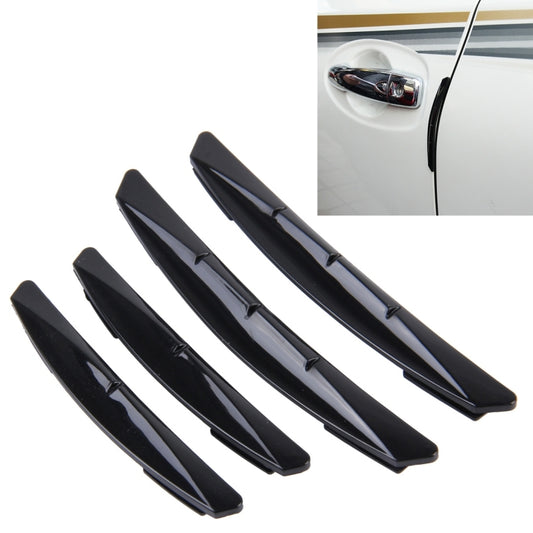 3R 3R-2103 4 PCS Rubber Car Side Door Edge Protection Guards Cover Trims Stickers(Black) - In Car by 3R | Online Shopping UK | buy2fix