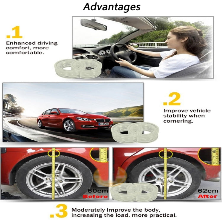 2 PCS Car Auto A Type Shock Absorber Spring Bumper Power Cushion Buffer, Spring Spacing: 47mm, Colloid Height: 80mm - In Car by buy2fix | Online Shopping UK | buy2fix