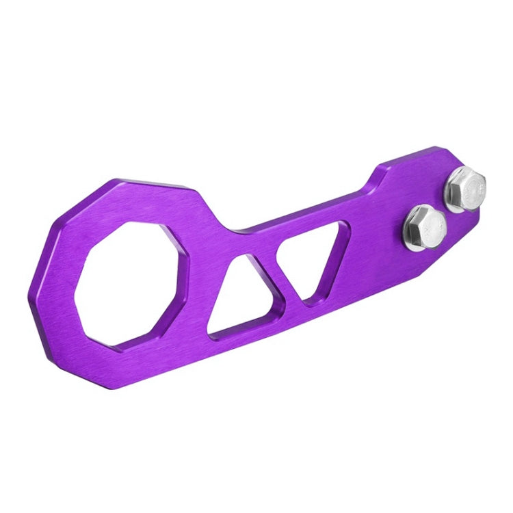 Aluminum Alloy Rear Tow Towing Hook Trailer Ring for Universal Car Auto with 2 x Screw Holes(Purple) - In Car by buy2fix | Online Shopping UK | buy2fix